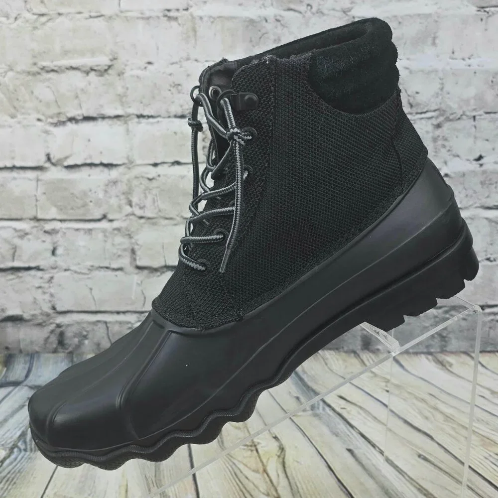 Sperry Avenue Duck‎ Boots Men’s 10 Black Nylon Cordura STS18188 Waterproof